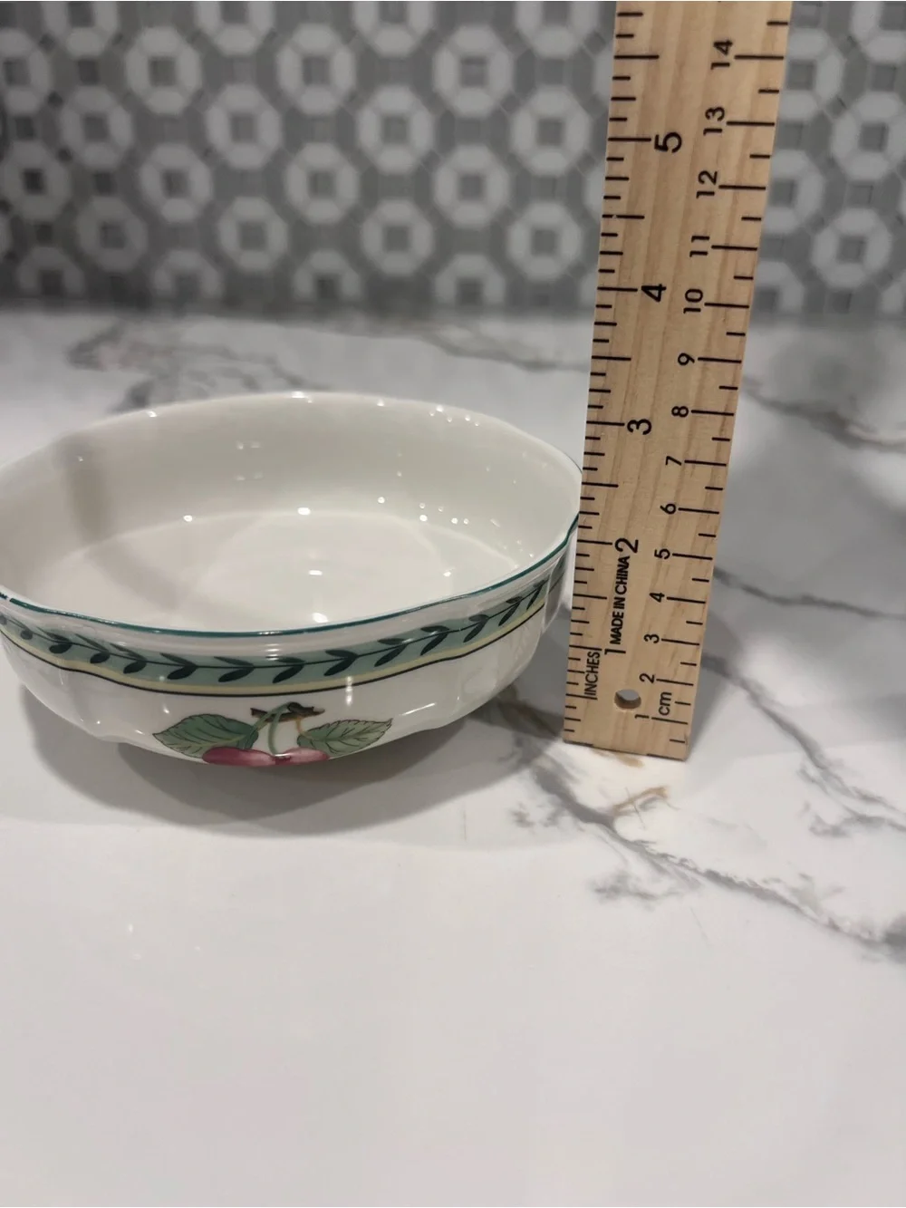 2 Villeroy and Boch French Garden Fleurence Soup Cereal Dessert Bowls 5.75